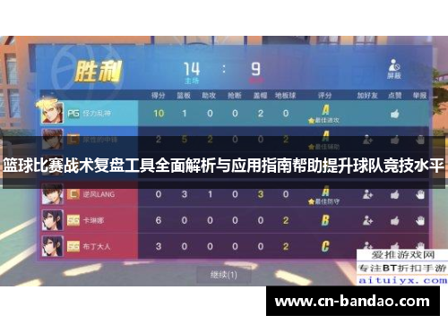 篮球比赛战术复盘工具全面解析与应用指南帮助提升球队竞技水平